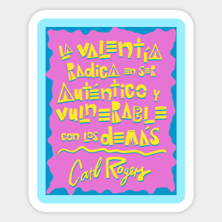 CARL ROGERS QUOTE Sticker